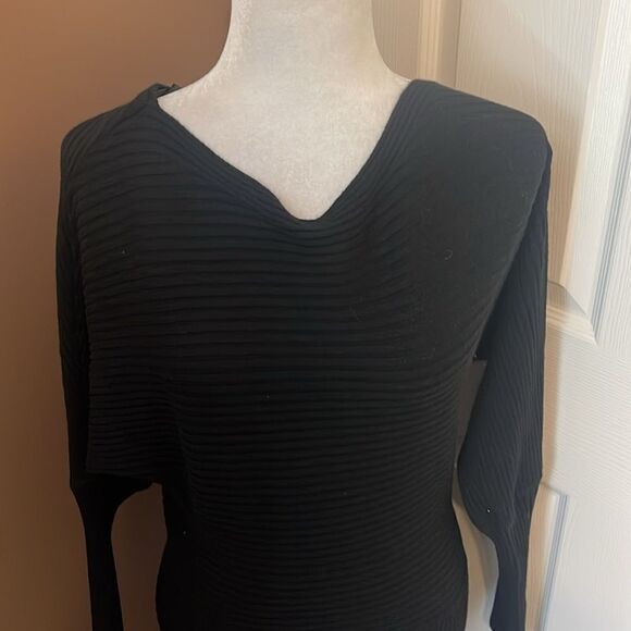 Donna Karan New York Deco Channel Knit MIDI Dress XSmall NWOT - Picture 2 of 9